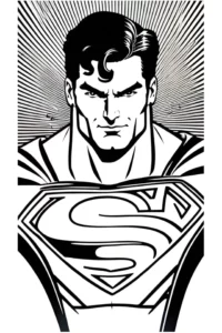 dibujo superman para colorear
