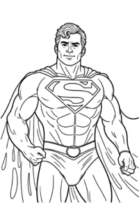 dibujo superman para colorear