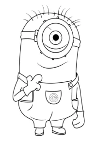 dibujos de minions para colorear