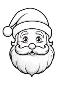 dibujos de papa noel