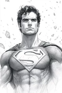 dibujos de superman para colorear