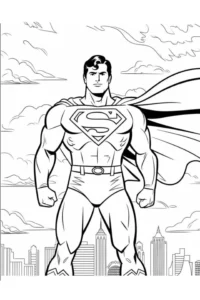 dibujos de superman para colorear