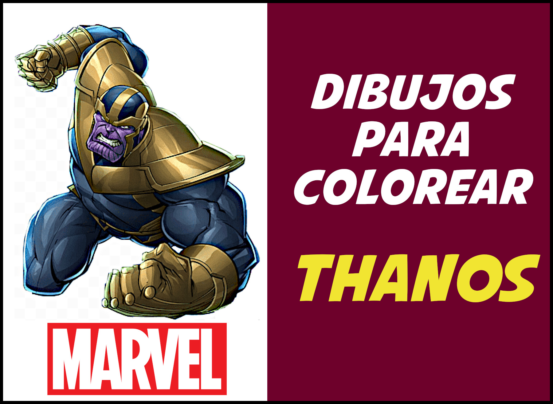 dibujos de thanos