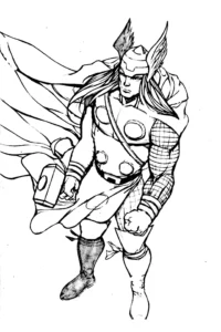 dibujos de thor para colorear