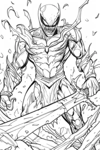 dibujos de venom para colorear