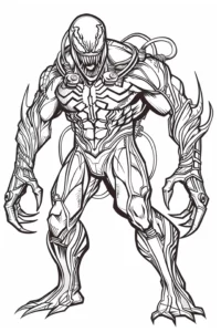 dibujos de venom para colorear