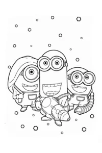 dibujos minions para colorear