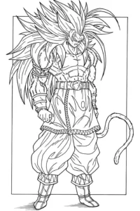 dibujos para colorear de son goku