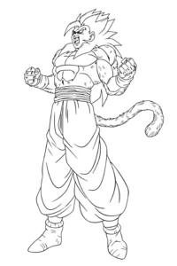 dibujos para colorear de son goku