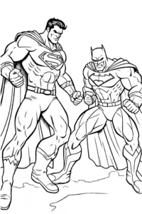 dibujos para colorear de superman