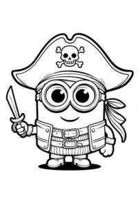 dibujos para colorear minion
