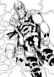 dibujos para colorear thor