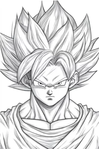 goku para colorear