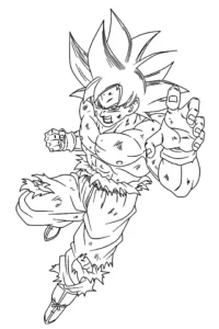 goku ultra instinto dibujo