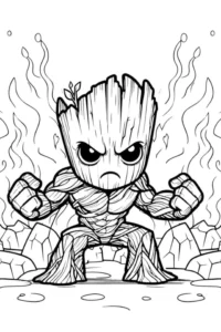groot colorear