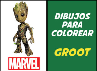 Dibujos de Groot para Colorear groot para colorear
