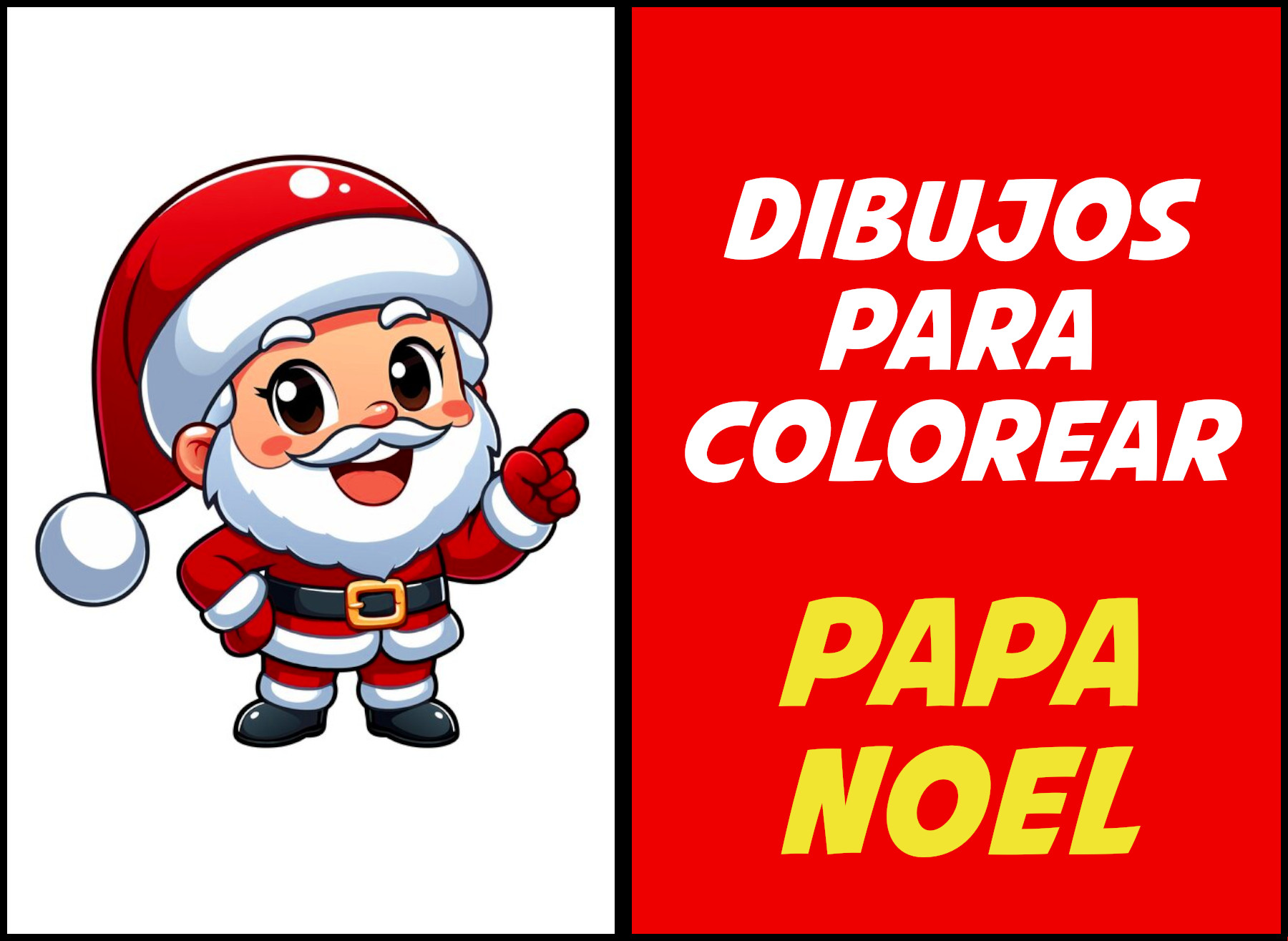 papa noel dibujo