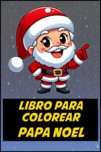 papa noel para colorear pdf
