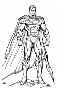 superman colorear