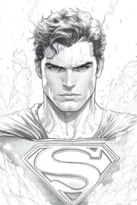 superman para colorear