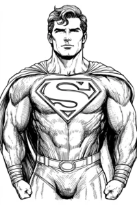 superman para colorear