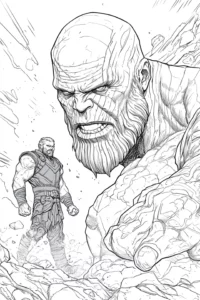 thanos dibujo para colorear