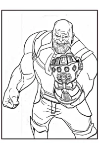 thanos para colorear