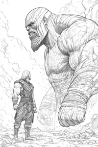 thanos para colorear