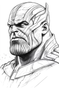 thanos para colorear