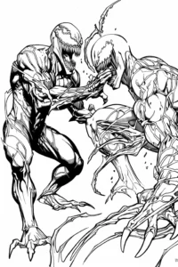 venom dibujo para colorear