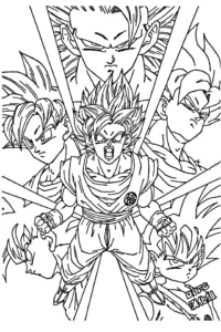 dibujos para colorear dragon ball