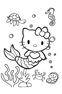 dibujos para colorear hello kitty