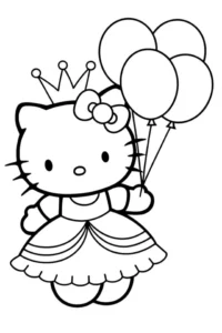 hello kitty para colorear
