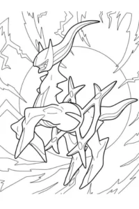 legendarios pokemon para colorear