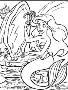 ariel dibujos para colorear