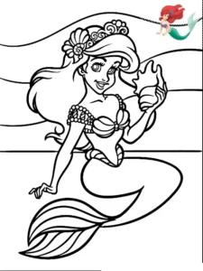 ariel para colorear