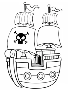barco pirata dibujo