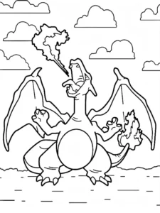 charizard para colorear
