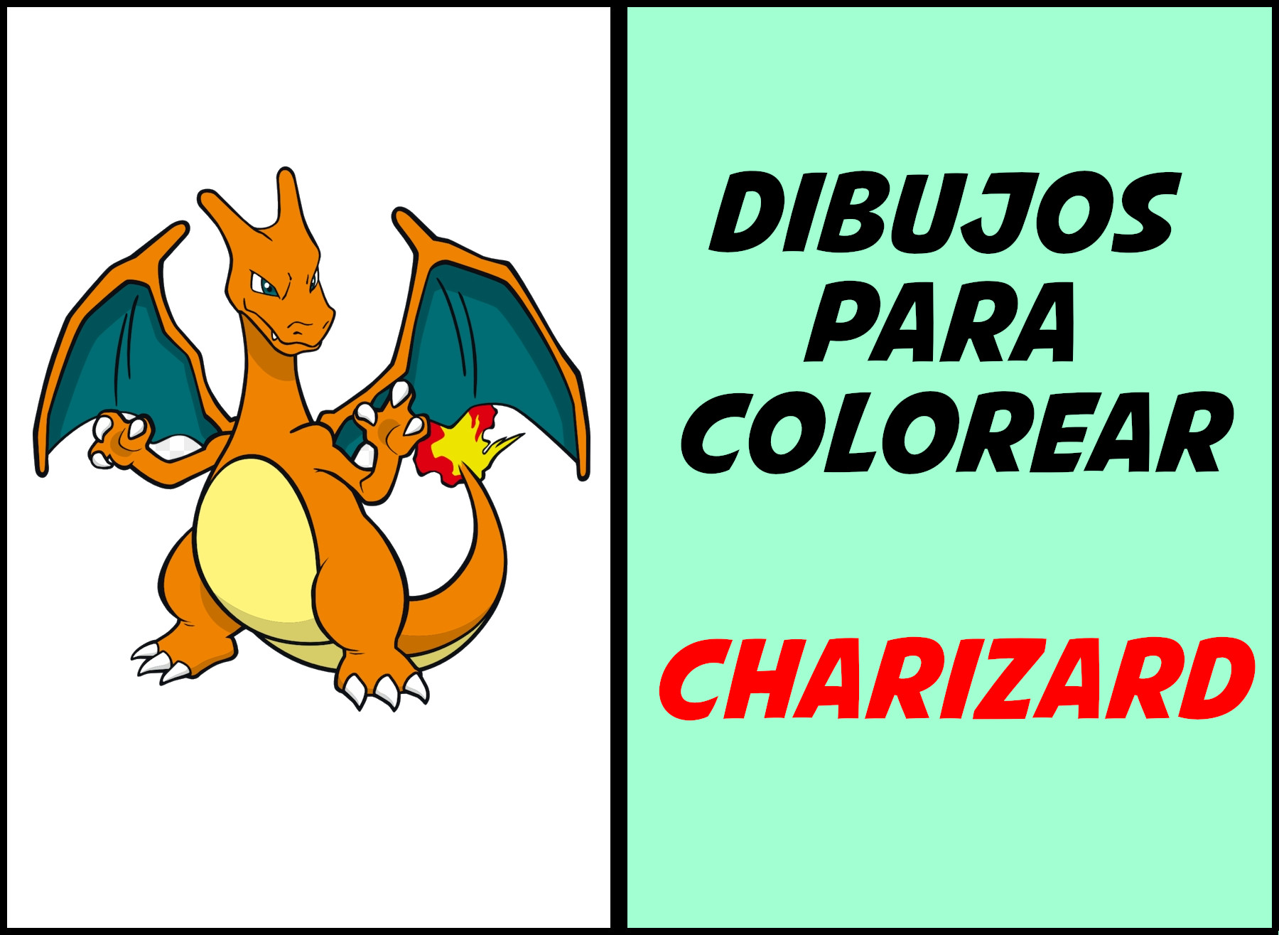 charizard para colorear