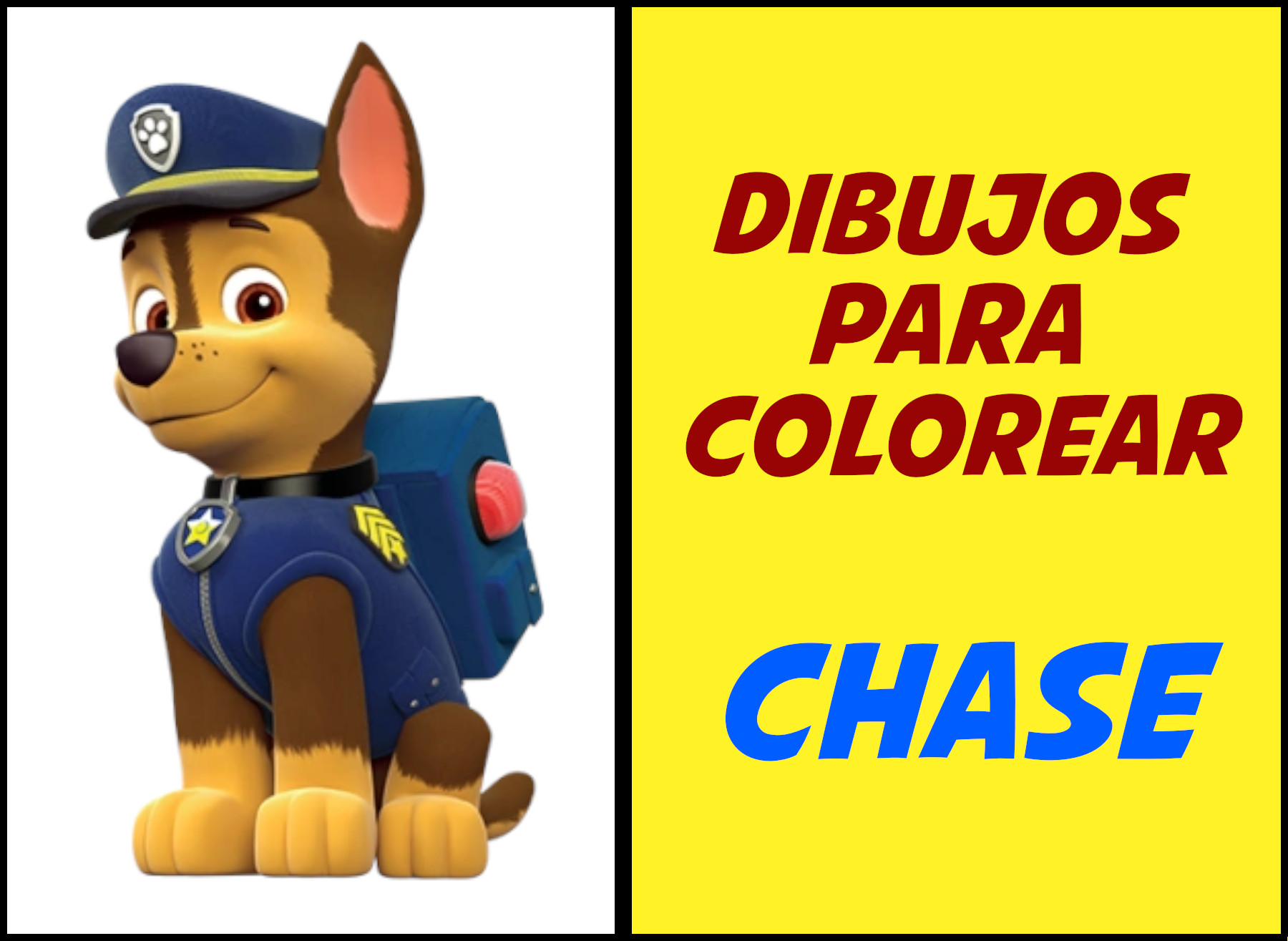 chase patrulla canina para colorear
