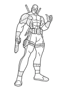 deadpool colorear