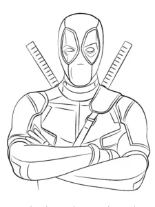 deadpool colorear