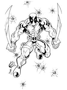 deadpool dibujo facil