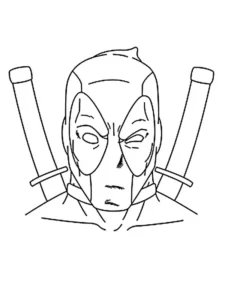 deadpool dibujo facil