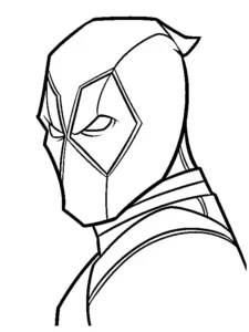 deadpool para colorear
