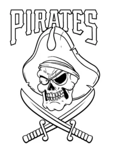 dibujo calavera pirata