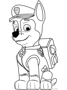 dibujo chase patrulla canina