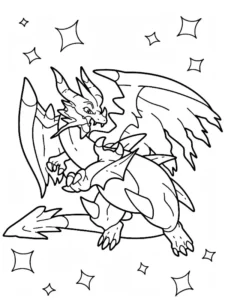 dibujo de charizard para colorear