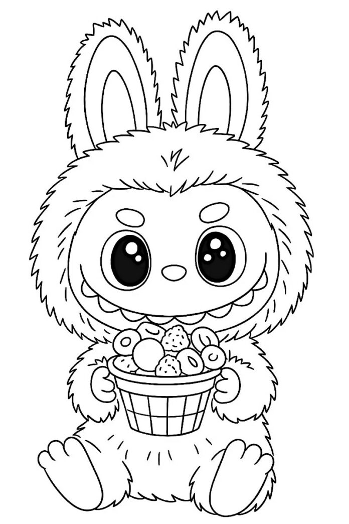 Labubu para colorear 30 Dibujos y 1 Libro para imprimir