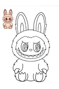 dibujo de labubu
